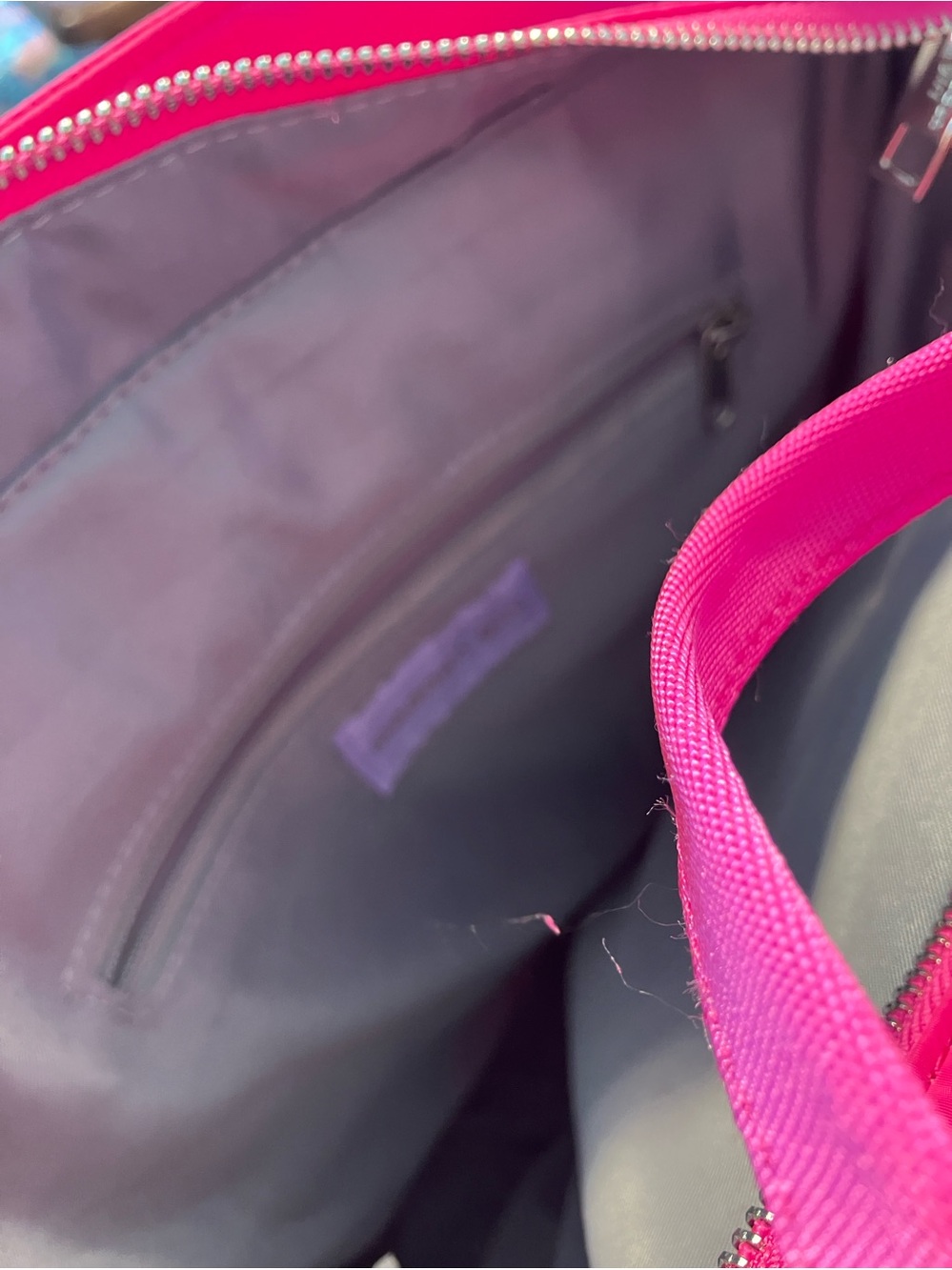 Madden Girl Hot Pink Nylon Tote Backpack - Picture 8 of 11